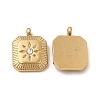 Ion Plating(IP) 304 Stainless Steel Charms STAS-C070-24G-1