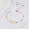 1Pc Stainless Steel Cable Chain Slider Bracelets for Women BJEW-LP0002-23B-3