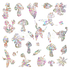 4 Bags 2 Styles PVC Glass Stickers STIC-GA0001-08-1