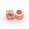 New Items Brass Micro Pave Cubic Zirconia Column Spacer Beads ZIRC-L007-04-2