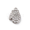 Christmas Series Brass Micro Pave Cubic Zirconia Pendants KK-Q010-01P-03A-1