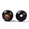 Halloween Theme Wood European Beads WOOD-N016-04E-2