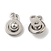 Brass Snap Clasps KK-P164-21P-2