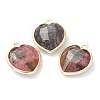 Natural Mixed Gemstone Pendants G-B009-03G-2