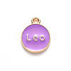Alloy Enamel Pendants X-ENAM-S124-01A-01G-3