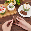 2 Sets Tabletop Wood Price Display Cards AJEW-FG0002-86-3