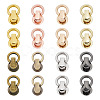 24Pcs 8 Colors Alloy Bag Suspension Clasps FIND-TA0009-98-1