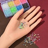 3600Pcs 8 Color Luminous Transparent Glass Seed Beads SEED-YW0001-83-6