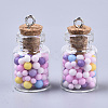 Glass Wishing Bottle Pendant Decorations LS-GLAA-N037-01H-2