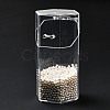 Flip Cover Hexagon Plastic Pen Holder MRMJ-E010-02-3
