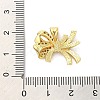 Brass Micro Pave Clear Cubic Zirconia Pendants FIND-Z041-01G-3