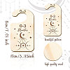 Wood Baby Closet Size Dividers AJEW-WH0352-014-2