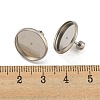 Non-Tarnish 201 Stainless Steel Stud Earrings Findings STAS-O004-07E-P-3