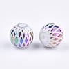 Electroplate Glass Beads X-EGLA-S178-07E-2