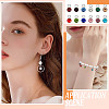 48Pcs 12 Colors Glass Rhinestone Charms RB-BBC0001-01-5