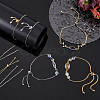 8Pcs 8 Styles Brass & Stainless Steel Slider Bracelets Making MAK-PH0001-07-2