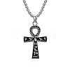 Egyptian Ankh Cross 304 Stainless Steel Pendant Necklaces FS-WGB3CB3-01-2