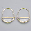Brass Hoop Earrings EJEW-T007-04G-02-NF-1