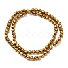 Electroplate Synthetic Non-magnetic Hematite Beads Strands G-E602-04F-2