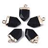 Natural & Synthetic Mixed Gemstone Pointed Pendants G-N326-34-2