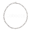 7MM 304 Stainless Steel Figaro Chains Chain Necklaces for Women NJEW-JN05925-4