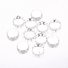 Brass Lace Edge Bezel Cups X-KK-C1764-3-S-NR-1