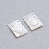 Natural White Shell Mother of Pearl Shell Charms SSHEL-I024-05-2