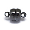 Rack Plating Brass Magnetic Clasps with Loops KK-F801-06-B-2