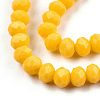 Opaque Solid Color Glass Beads Strands EGLA-A034-P4mm-D29-2