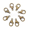 Zinc Alloy Lobster Claw Clasps E102-NFAB-1
