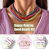 DIY Round Glass Beads Bracelet Making Kits SEED-YW0002-64A-7