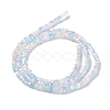 Gradient Color Electroplate Glass Bead Strands X-GLAA-E042-05-B04-3