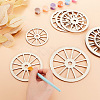12Pcs 3 Style Unfinished Wood Slices WOOD-OC0002-79-3