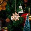 Christmas Theme Plastic Pendant Decorations HJEW-SZ0001-05-6