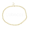 Rack Plating Brass Ball Chain Necklaces for Women NJEW-G102-01C-G-1