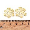 Brass Micro Pave Cubic Zirconia Bead Cap KK-C040-01G-2