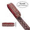 Ethnic Style Embroidery Polyester Ribbons SK-TAC0001-04-3