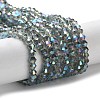 1 Strand Faceted Bicone Full Plated Glass Beads Strands X-EGLA-J026-3mm-F10-5