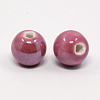 Glazed Porcelain Beads PORC-D001-12mm-06-2