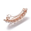 Alloy Crystal Rhinestone Hair Barrettes PHAR-D012-02LG-3