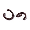 Spray Painted Iron Open Jump Rings IFIN-T017-04B-02-3