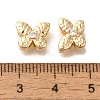 Brass Micro Pave Cubic Zirconia KK-Q001-04G-02-3