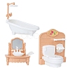 Plastic Bathroom Furniture Kit Miniature Ornaments PW-WG0711A-04-1