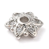 Rack Plating Brass Micro Pave Cubic Zirconia Bead Caps KK-M248-10P-3