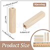 50Pcs Unfinished Wood European Beads WOOD-NB0002-47-2