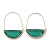 Brass Hoop Earrings EJEW-T007-04G-01-NF-4