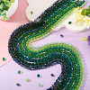 10Strands 10 Colors Transparent Glass Beads Strands EGLA-TA0013-24B-5