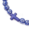 Acrylic Beaded Stretch Bracelets for Women Men BJEW-JB13400-4