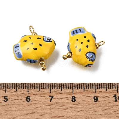 Handmade Porcelain Pendants PR-CBA0027-10G-1