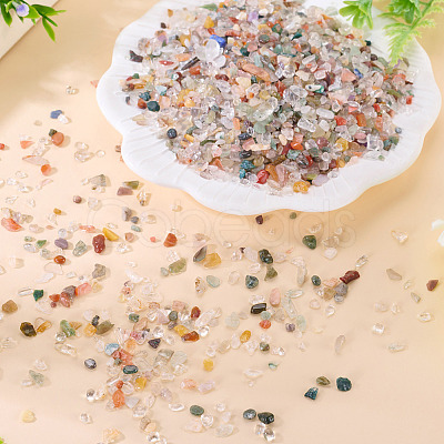 420G Natural Red and Green Rutilated Quartz Beads G-TA0003-23-1